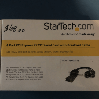Startech 4 Port PCI Express RS232 Serial Adapter Card